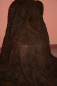 Preview: Lammfelldecke Bergfeuer Dunkelbraun geschoren 200x160cm